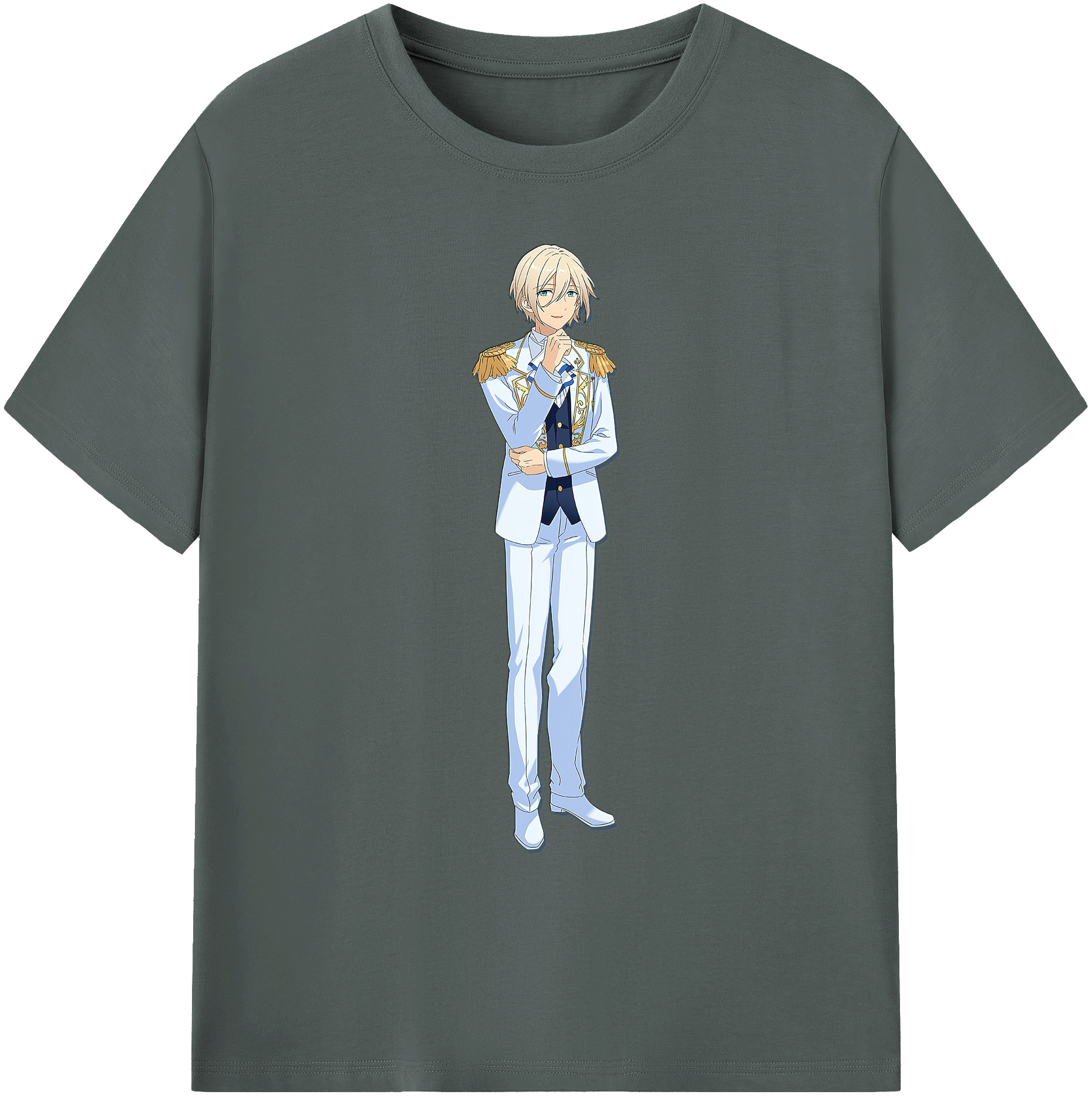 （画像用） あんさんぶるスターズ! Ensemble Stars 綿100％ メンズ半袖Tシャツ｜肌触りやわらか＆通気性